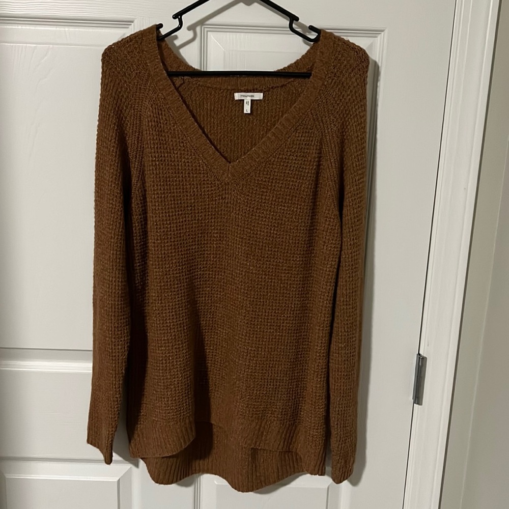 Light brown long sleeve sweater